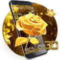 Vivid 3D golden rose theme