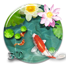 Fancy 3D koi fish theme APK