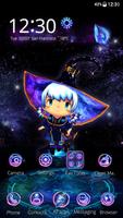 3D Neon Cute Necromancer Theme ภาพหน้าจอ 3