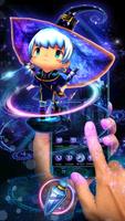 3D Neon Cute Necromancer Theme ảnh chụp màn hình 2