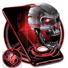 3D Skull Neon Tech Skull Theme icon