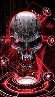 3D Skull Neon Tech Skull Theme syot layar 3