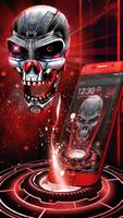 3D Skull Neon Tech Skull Theme syot layar 1