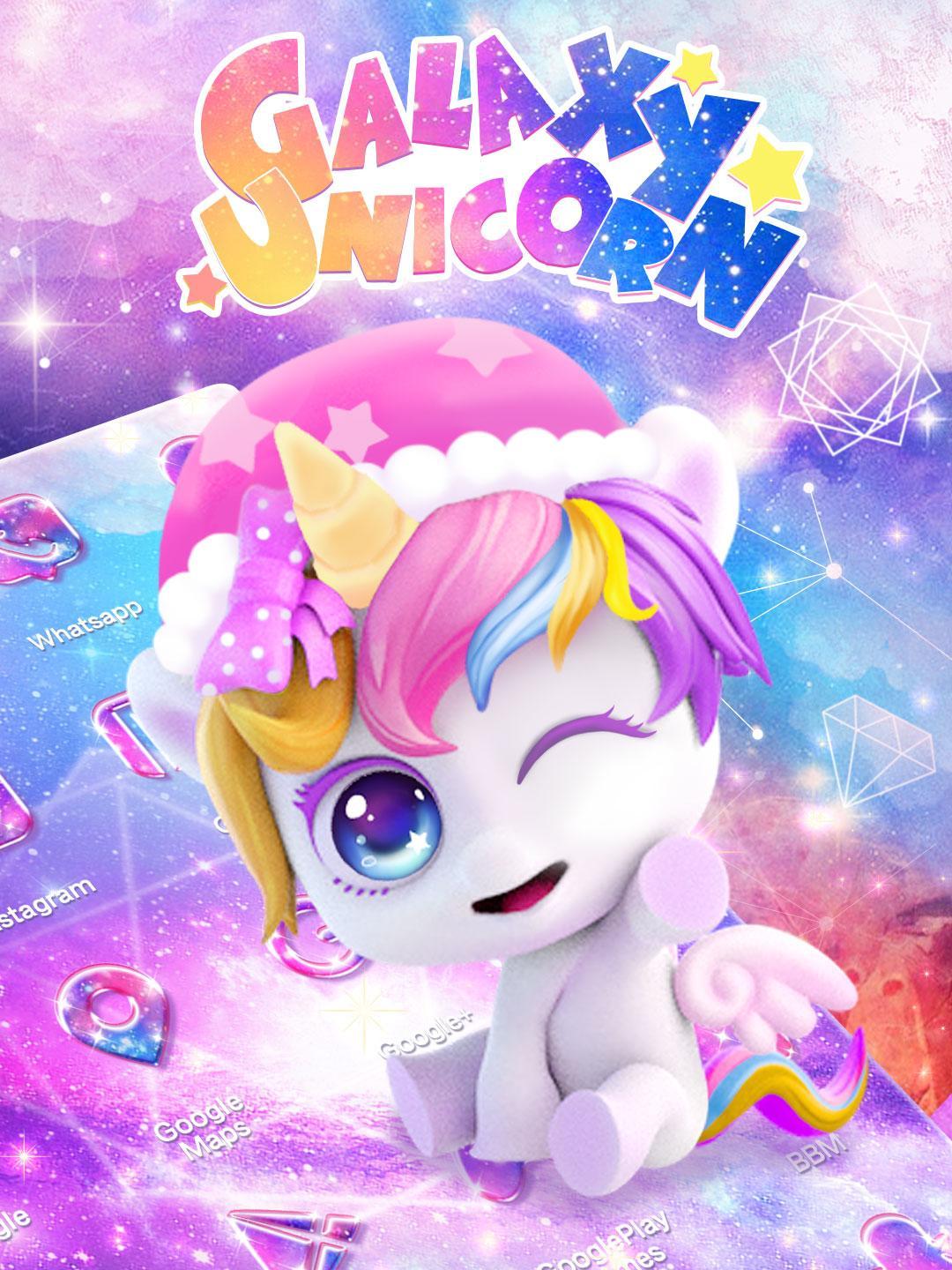 3d Galaxy Unicorn Shiny Glitter Theme For Android Apk Download
