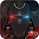 3D Iron Tech Skull 🤖  Launcher APK