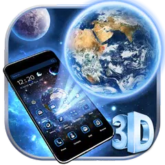 <span class=red>3D</span> Earth &amp; Moon Theme Launcher