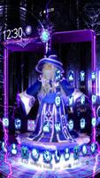 3D Arcane Neon Wizard Theme screenshot 1