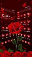 Elegant 3D Red Rose Launcher Theme capture d'écran 3