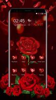 Elegant 3D Red Rose Launcher Theme capture d'écran 1