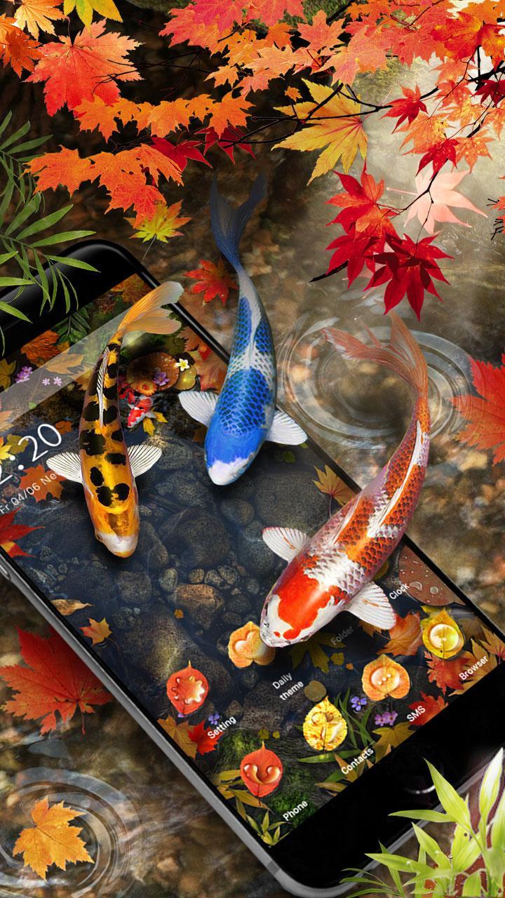 Tema Ikan Koi 3d Musim Gugur For Android Apk Download