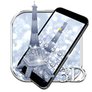 3D Silver Paris Theme APK