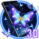 3D Fluorescent Butterfly Launcher Theme aplikacja