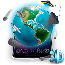 3D Earth Asteroid in Space Live Theme APK