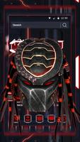 3d Predator Black Red Theme پوسٹر