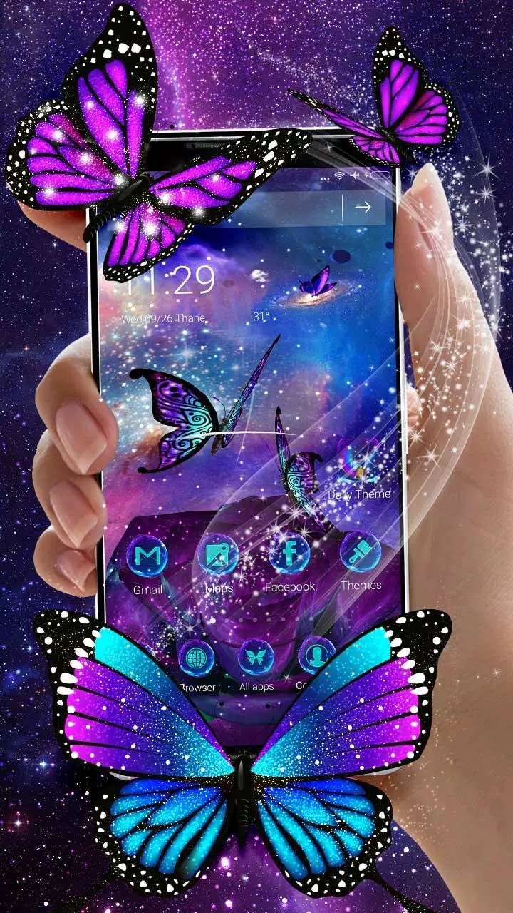 Tải xuống APK 3D tím Galaxy bướm Launcher Chủ đề cho Android - Galaxy Wallpaper Khi xem hình nền theo chủ đề 3D tím Galaxy bướm, bạn sẽ cảm nhận được sự ma mị và lãng mạn của không gian đầy sao trên bầu trời đêm. Chất lượng ảnh nền cực kỳ sắc nét và tinh tế, khiến bạn như vừa trải qua một chuyến phiêu lưu trong hàng ngàn vì sao. Hãy tải xuống ngay APK Galaxy 3D tím bướm Launcher để khám phá thế giới tuyệt đẹp này trên Android của bạn nhé!