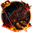 3D Wild Bloody Dinosaur Theme APK