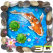3D Koi Fish Theme and Animated Ripple Effect