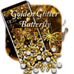 Golden Glitter Butterfly Gravity theme