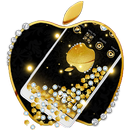 Golden Diamond Apple Gravity Theme APK