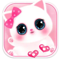 Pink Cute Kitty 3D Live Lock Screen Wallpapers APK download