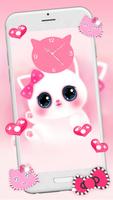 Pink Cute Kitty Poster