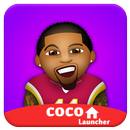 CoCo Launcher - Black Emoji Theme ,Sweet Launcher APK