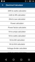Electrical Calculator screenshot 2