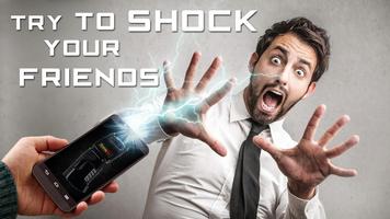 Real electric stun gun joke poster