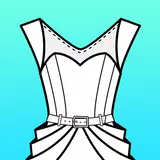 Fashion Design Flat Sketch