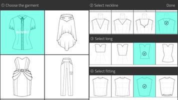 Fashion Design Flat Sketch पोस्टर