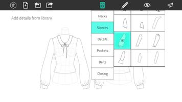 Fashion Design Flat Sketch スクリーンショット 1