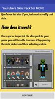 Peau de youtuber pour MCPE Affiche