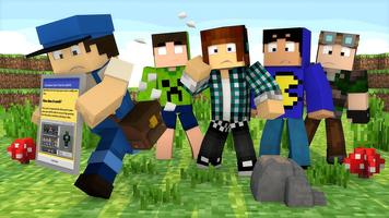 Youtubers Skin Pack Mod for MCPE syot layar 1