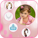 New Girls Hairstyle Photo Editor: Crown Necklaces APK
