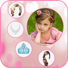 New Girls Hairstyle Photo Editor: Crown Necklaces 图标