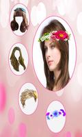 New Girls Hairstyle Photo Editor: Crown Necklaces imagem de tela 3