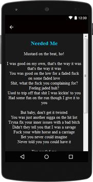 Download Rihanna Top Lyrics Apk For Android Latest Version