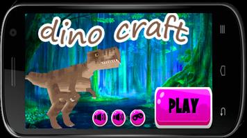 Dino jurassic Craft GO الملصق