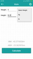 Ideal Body Weight Calculation capture d'écran 3