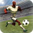 Fußball-Laufspiel 3D Zeichen