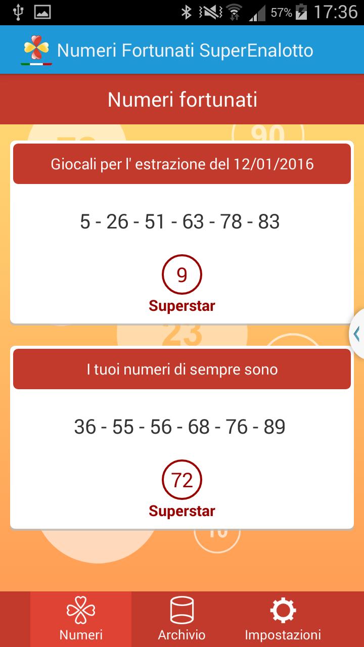 Numeri Fortunati SuperEnalotto for Android - APK Download