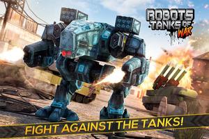 Robots de Guerre et Tanks de Combat 3D Jeu Affiche