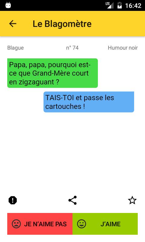 Téléchargement gratuit Images Le Blagometre Partage Et Notation De Blagues For Android Apk le plus cool salutations