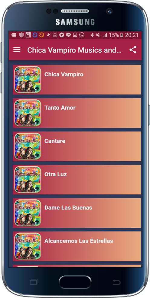 Chica Vampiro Musics and Lyric APK pour Android Télécharger