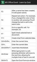 پوستر MS office excel 2016 for mobile : learn by quiz