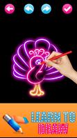 Learn to Draw Glow Animals स्क्रीनशॉट 1