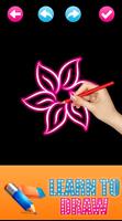 Learn to Draw Glow FLowers Affiche