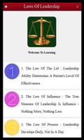 پوستر 21 Laws of Leadership Skills
