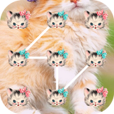 Icona Kitten Pattern Lock Screen