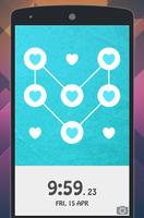 2 Schermata heart pattern lock screen